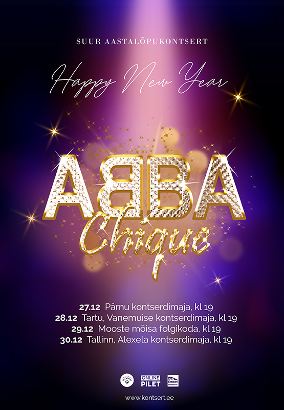 ABBA Chique (UK) – Suur aastavahetuse kontsert "Happy New Year" 2024