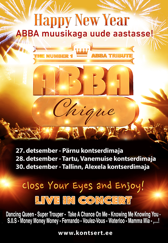 ABBA Chique (UK) – Suur aastavahetuse kontsert